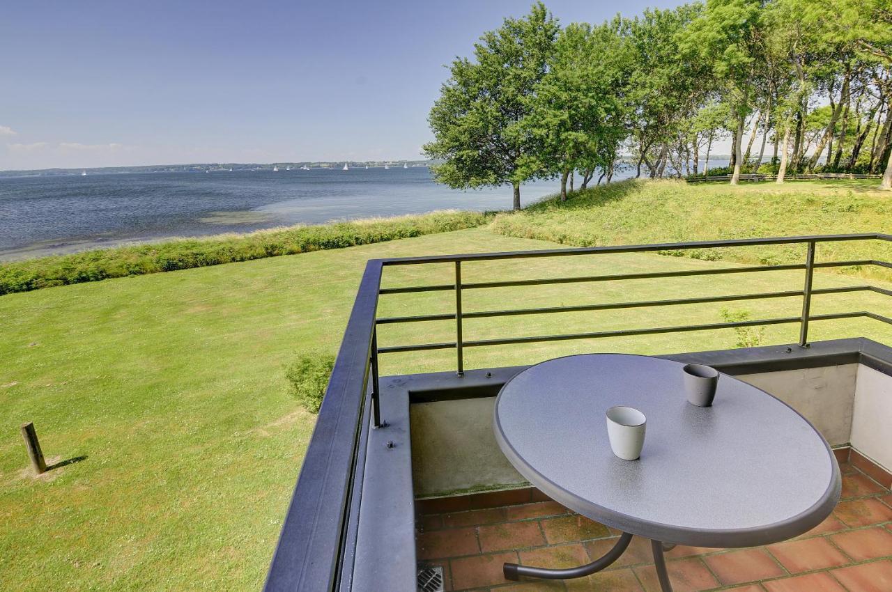 Fewo1846 - Fjordview - Komfortables Studioapartment Mit Balkon Und Meerblick Glücksburg Exterior foto